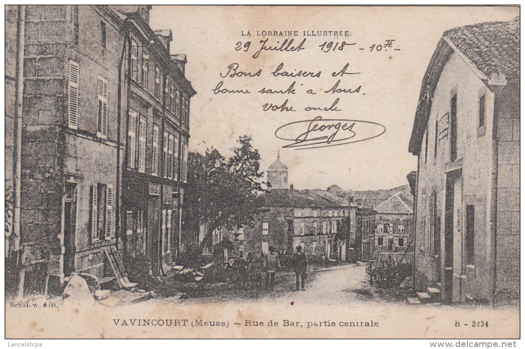 55 - VAVINCOURT / RUE DE BAR - PARTIE CENTRALE - Vavincourt