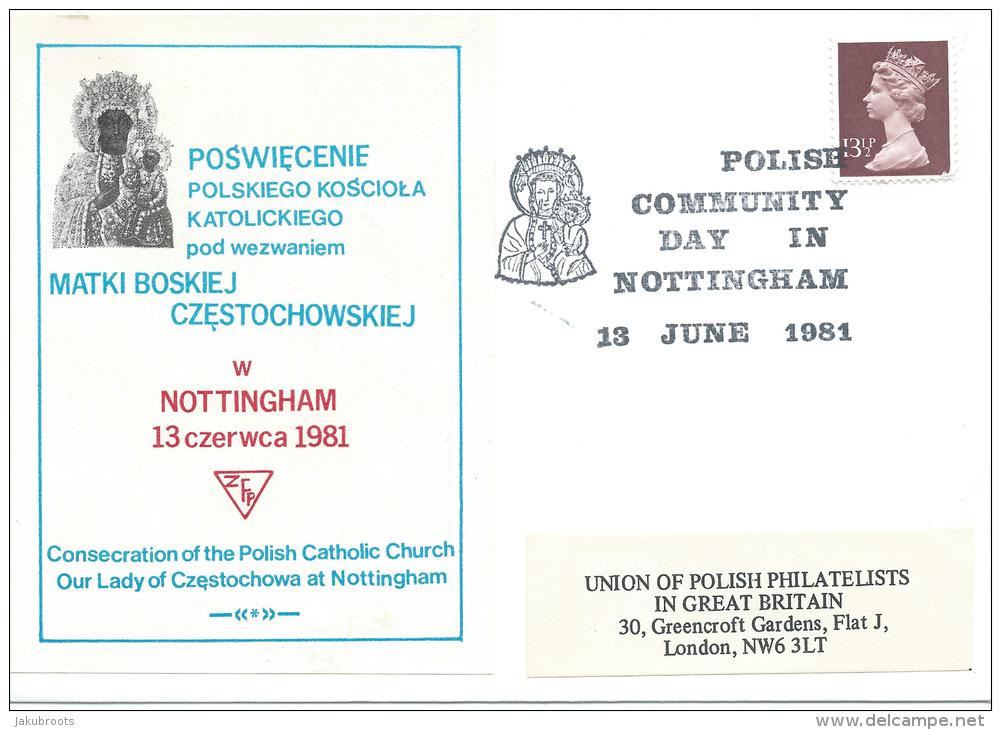 1981.POLISH COMMUNITY DAY ,NOTTINGHAM - Gouvernement De Londres (exil)