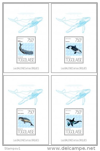 Togo. 2013 Whales And Orcas. (623d) - Wale