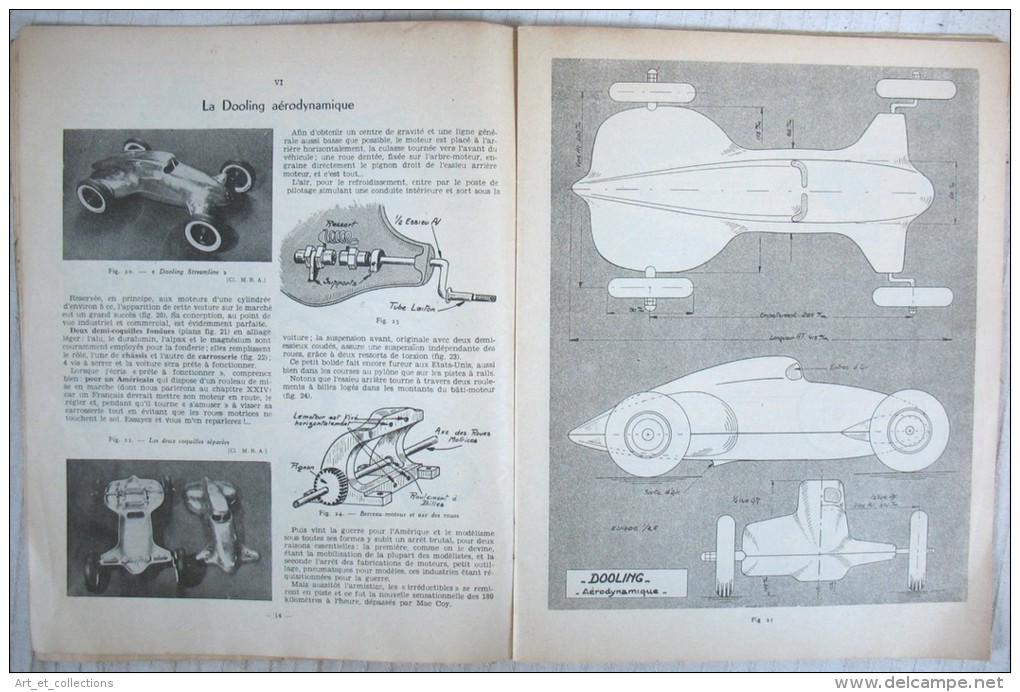 Plans De Modèles Réduits D’Autos De Course / Maurice BAYET / Éditions "Publications M.R.A.", à Paris En 1948 - Modélisme