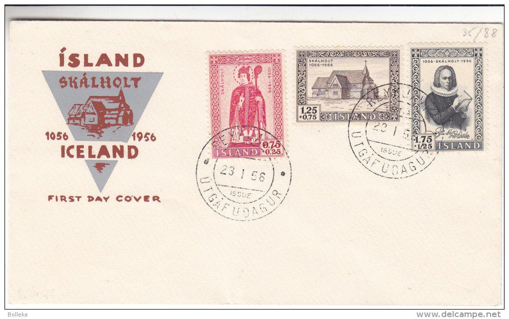 Cathédrale - évèque - Islande - Lettre De 1956 - Lettres & Documents