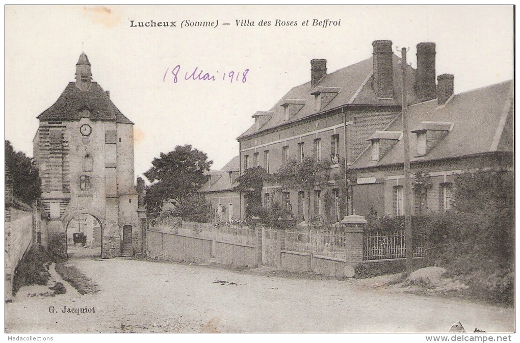 Lucheux (80 . Somme) Villa Des Roses Et Beffroi - Lucheux