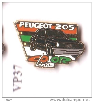 VP37 Pin's PEUGEOT 205 OR Signé HELIUM Achat Immédiat Immédiat - Peugeot