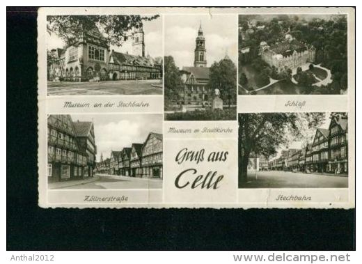 Celle MB 5 X Stechbahn Schloß Zöllnerstraße Sw Kleinformat 30.5.1956 - Celle