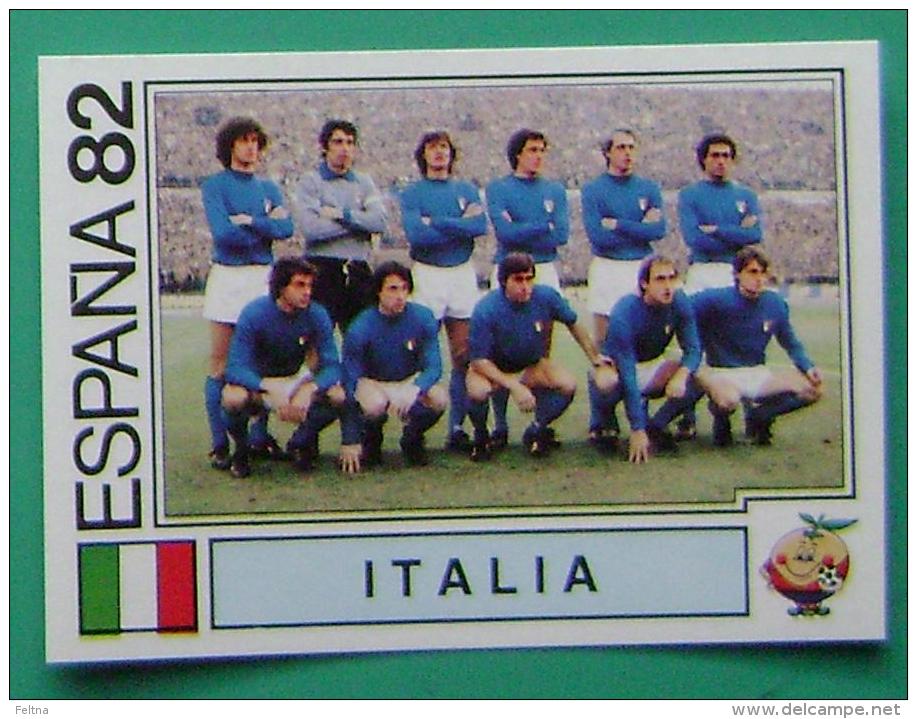 TEAM ITALY SPAIN 1982 #135 PANINI FIFA WORLD CUP STORY STICKER SOCCER FUSSBALL FOOTBALL - English Edition