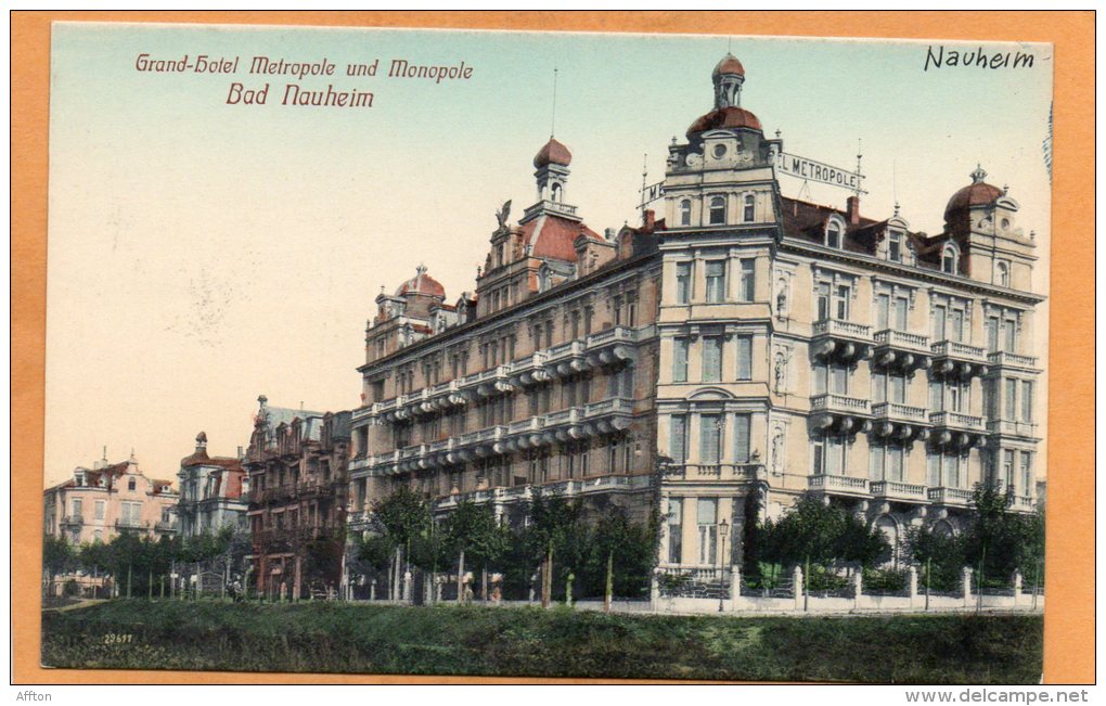 Grand Hotel Metropole & Monopole Bad Nauheim 1905 Germany Postcard - Bad Nauheim