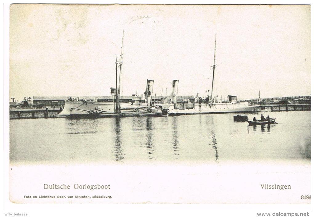 "Vlissingen - Duitsche Oorlogsboot" - Vlissingen