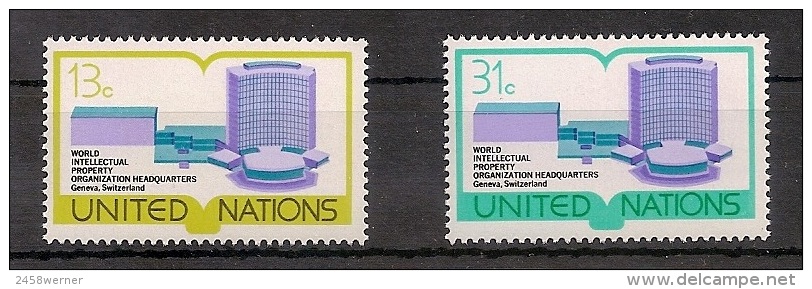 UNO NY, Vereinte Nationen 1977, Nr. 303-304 Weltorganisation Für Geistiges Eigentum (WIPO) Postfrisch (mnh) - Ongebruikt