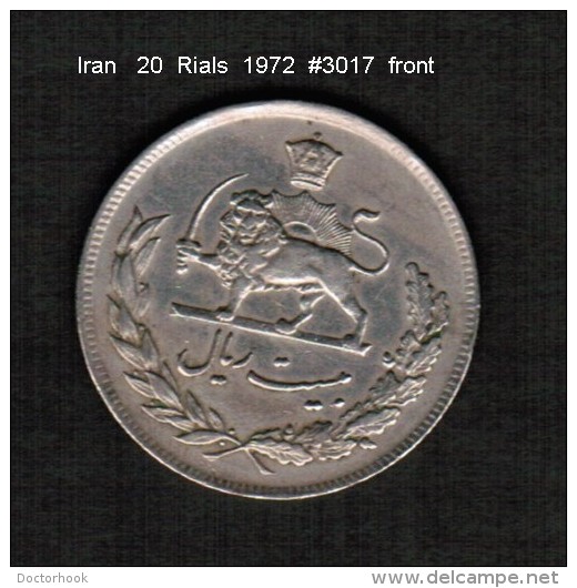 IRAN    20  RIALS  1972  (1351)  (KM # 1180) - Iran