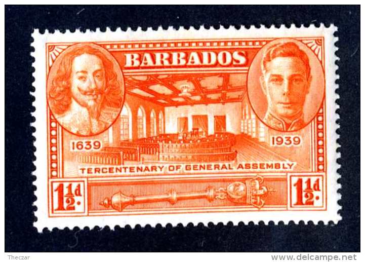 6405-x  Barbados 1939  Sg#259 ~mint* Offers Welcome! - Barbades (...-1966)