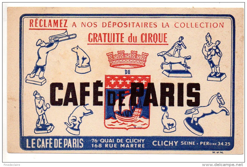 Buvard - Café De Paris - Cirque - Kaffee & Tee