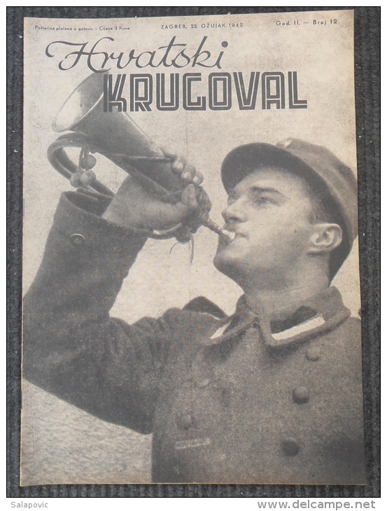 HRVATSKI KRUGOVAL, NDH BROJ  12 1942 - Other & Unclassified