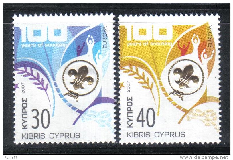 FRZ477 - CYPRO 2007 , 100mo Scout Ed Europa, Serie 1113/1114  ***  MNH - 2007