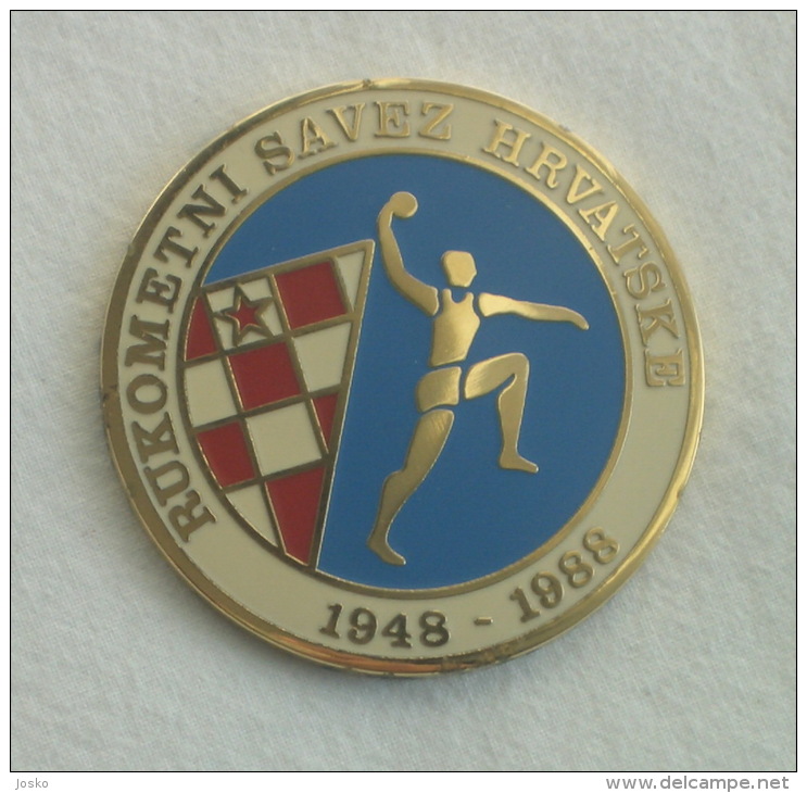 CROATIAN HANDBALL FEDERATION ( Medal In Original Box ) * Hand-ball Association Union Balonmano Pallamano - Handball