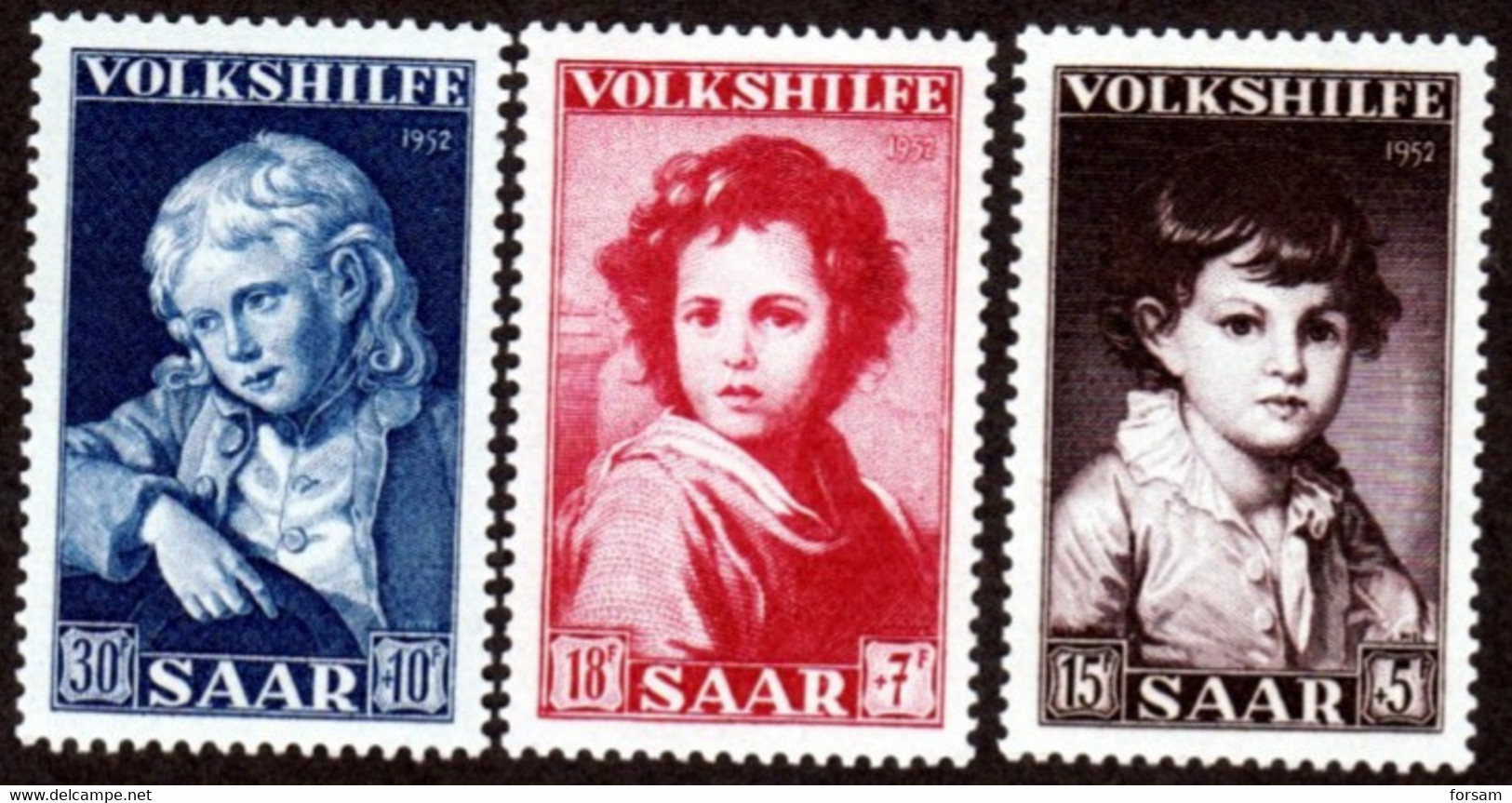 SAAR..1952..Michel # 338-340...MNH...MiCV - 18 Euro. - Ungebraucht