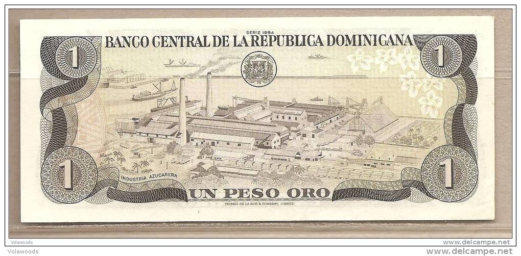 Rep.Dominicana - Banconota Non Circolata FdS UNC Da 1 Peso Oro P-126a.1 - 1984 #19 - Dominicaine