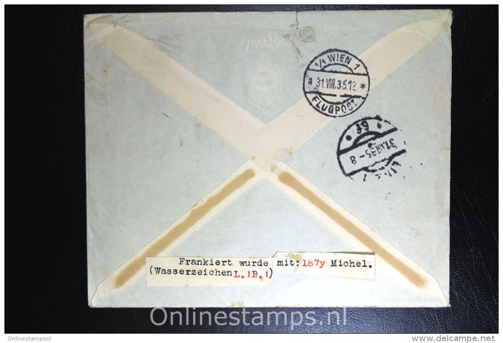 Sweden: Registered Cover 1933 Stockholm To Linz, Austria, Special Flight  Nattflyg/Nightflight , Nr 231 Stripx2 - Briefe U. Dokumente