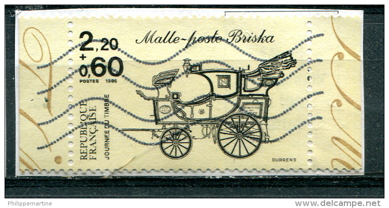 France 1986 - YT 2411 (o) Sur Fragment - Other & Unclassified