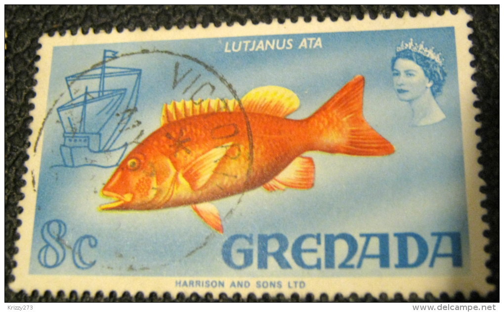 Grenada 1968 Lutjanus Ata 8c - Used - Grenada (...-1974)