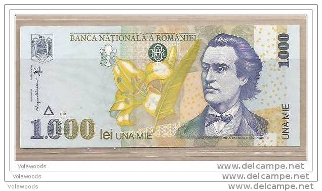 Romania - Banconota Non Circolata Da 1000 Lei - 1998 - Romania