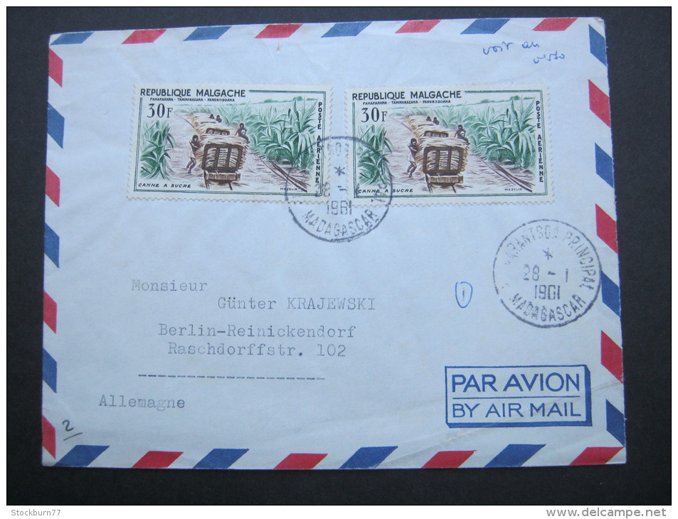 1961, Lettre A Allemagne - Poste Aérienne