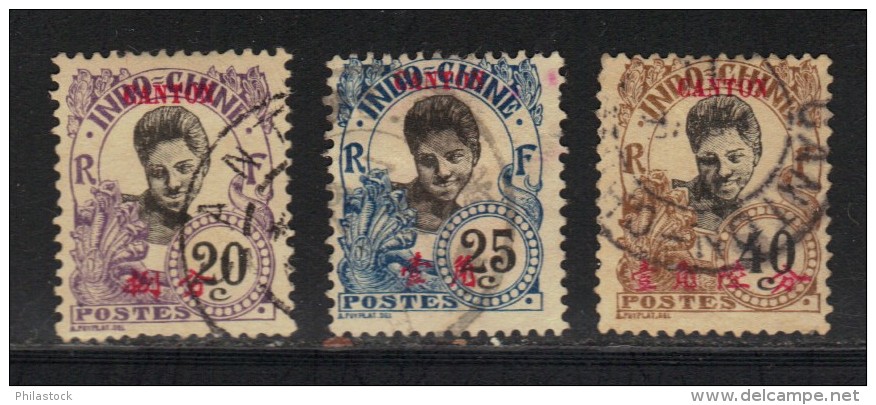 CANTON N° 56, 57 & 60 Obl. - Used Stamps