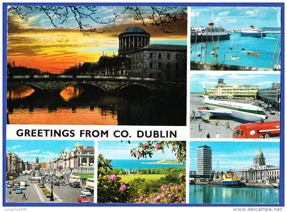 CARTE POSTALE GREETINGS FROM CO. DUBLIN -- CACHET - 10.12.1978 - Covers & Documents