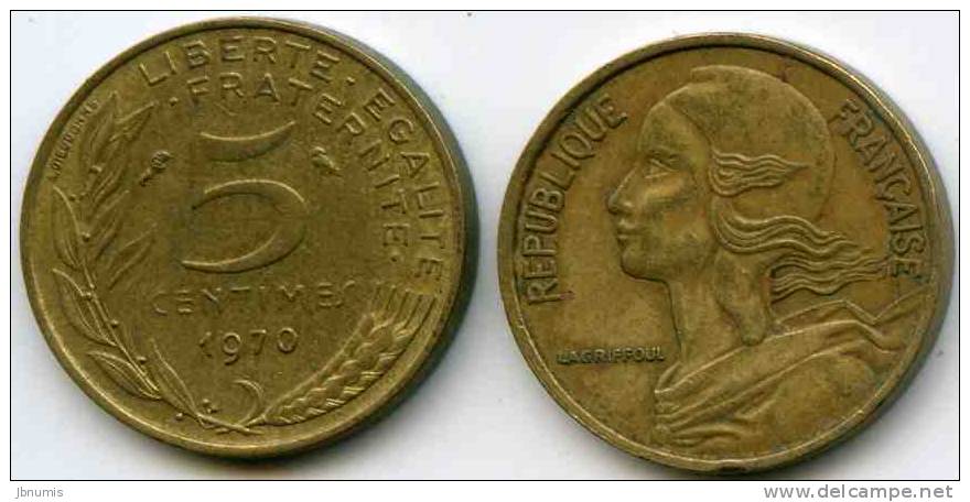 France 5 Centimes 1970 GAD 175 KM 933 - 5 Centimes