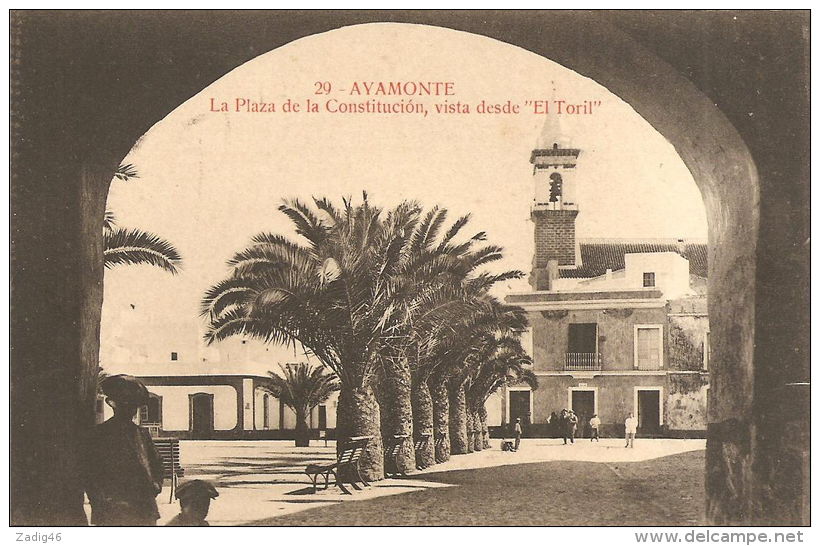 29 - AYAMONTE - LA PLAZA DE LA CONSTITUCION - VISTA DESDE "EL TORIL" - Huelva