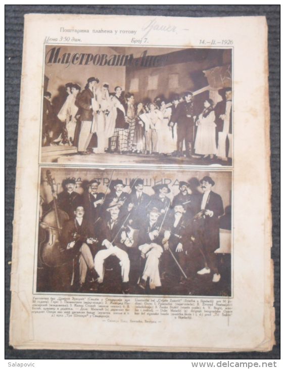 ILUSTROVANI LIST, UMJETNICKI BAL CVIJETE ZUZORI&#262;   1926  KRALJEVINA SHS   4 SCANS - Magazines