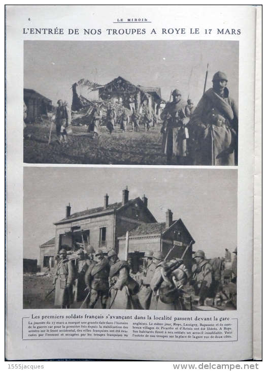 LE MIROIR N° 175 / 01-04-1917 : RÉVOLUTION RUSSIE ROYE BAPAUME LIBÉRATION NOYON NOUMEA GUISCARD MOSSOUL FRANCHEY D'ESP - Weltkrieg 1914-18