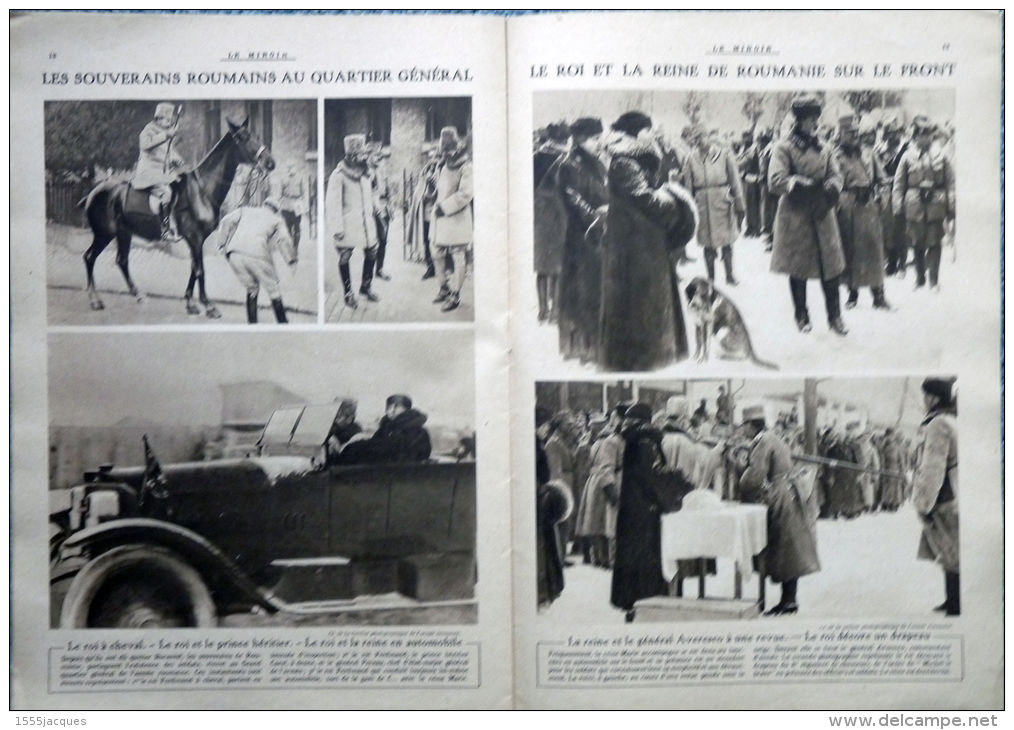 LE MIROIR N° 175 / 01-04-1917 : RÉVOLUTION RUSSIE ROYE BAPAUME LIBÉRATION NOYON NOUMEA GUISCARD MOSSOUL FRANCHEY D'ESP