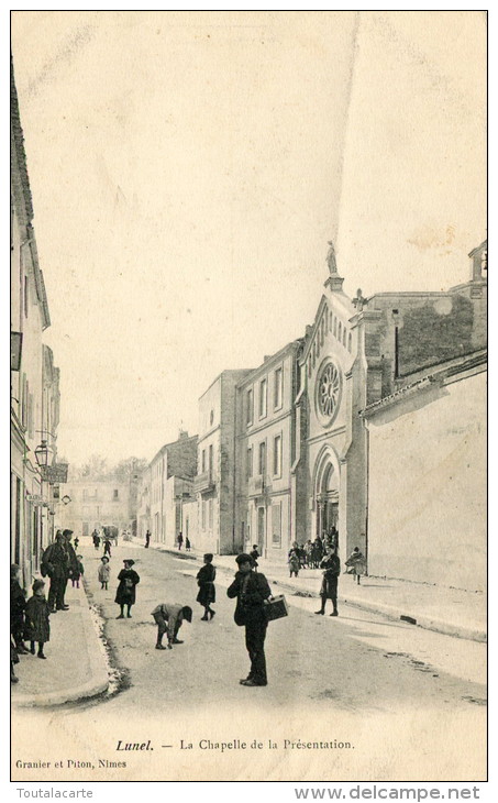 CPA 34 LUNEL LA CHAPELLE DE LA PRÉSENTATION - Lunel