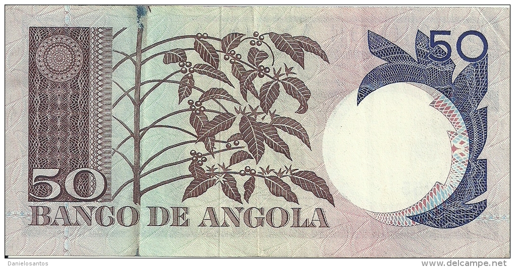 Angola 50 Escudos Luiz De Camoes 1973 (Please See Scan) - Angola