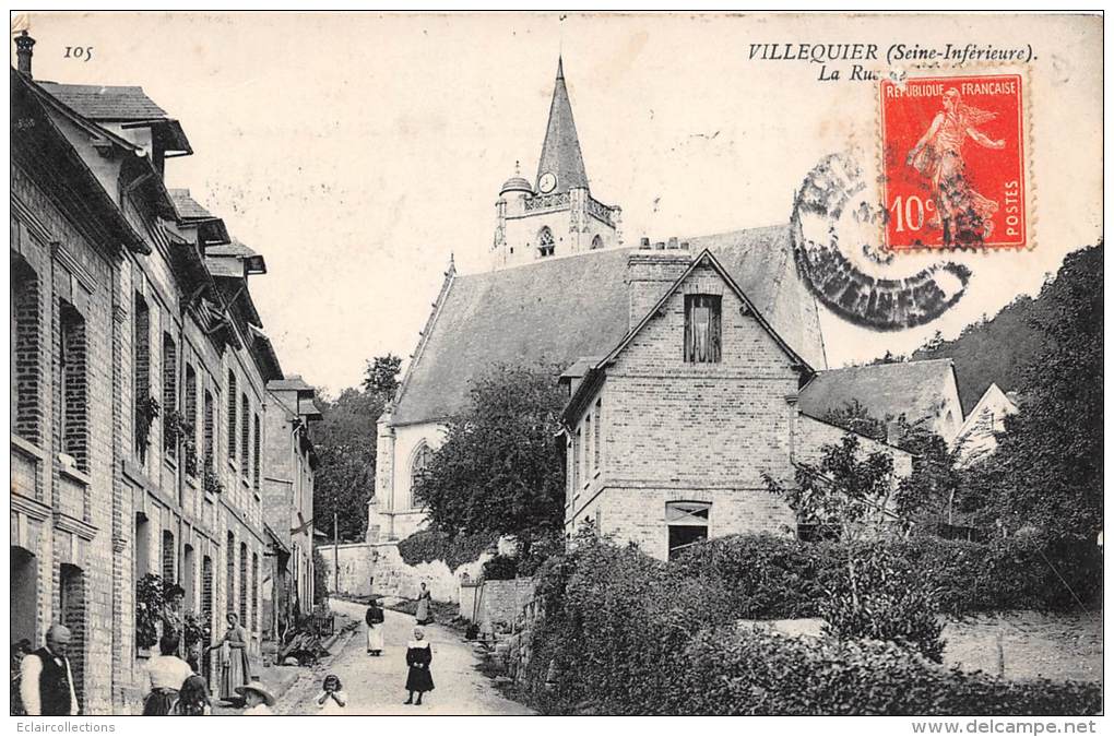 Villequier   76     Une Rue - Villequier