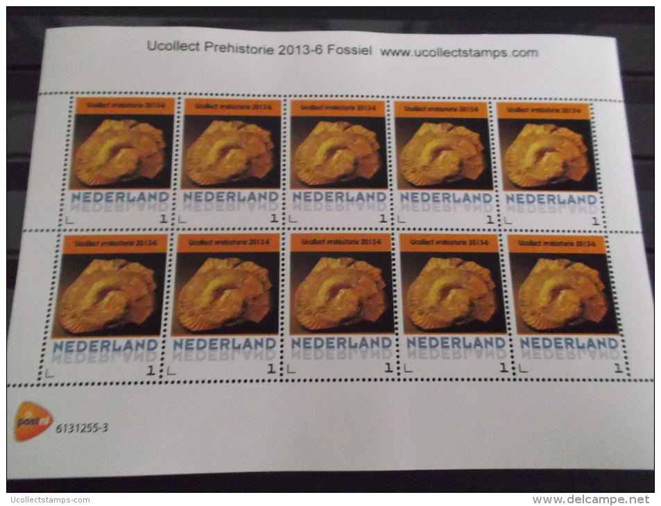 Nederland  2013-6  Ucollect  Prehistorie Fossiel Vel  Postfris/mnh/neuf - Ongebruikt