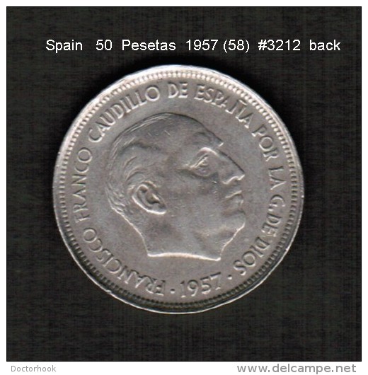 SPAIN    50  PESETAS  1957 (58)  (KM # 788) - 50 Peseta