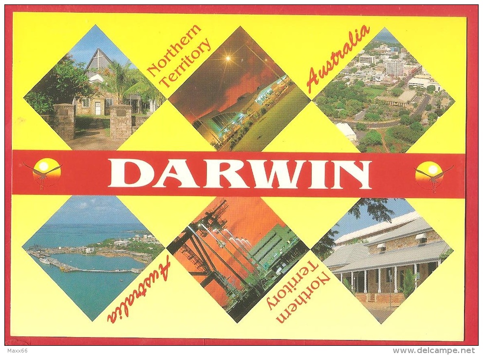 CARTOLINA VG AUSTRALIA - DARWIN - Vedute - Panorama - 10 X 15 - ANNULLO  EMA ATM DARWIN CITY 1995 - Darwin