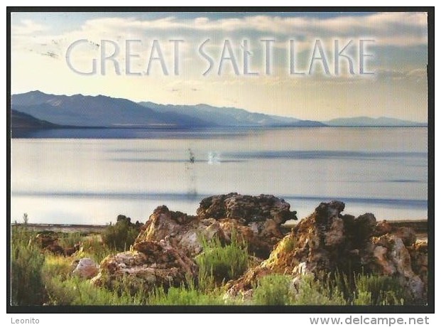 GREAT SALT LAKE UTAH USA Antelope Island State Park Stamp 1969 Dodge Charger Daytona 2013 - Otros & Sin Clasificación