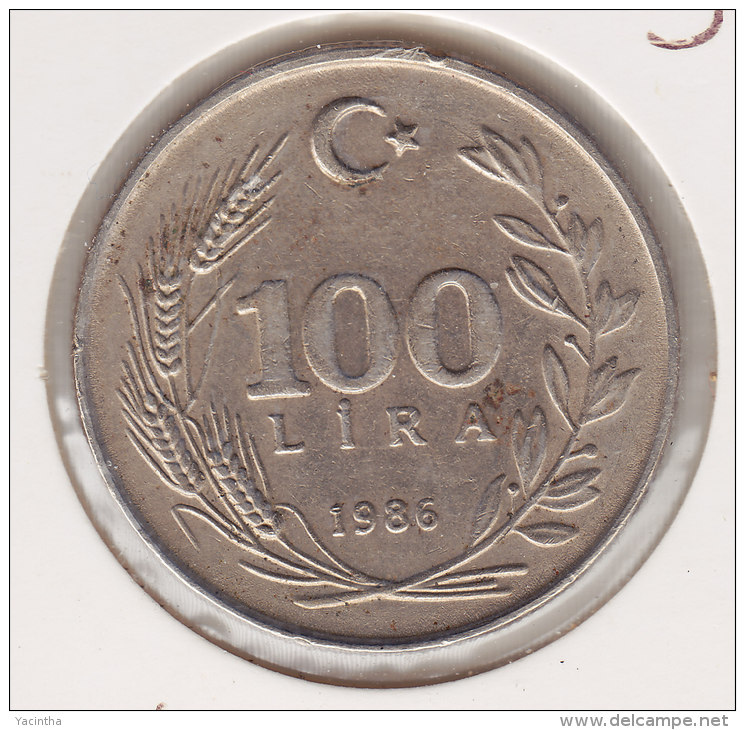 @Y@  Turkije   100   Lira  1986     (item 2476) - Turkey