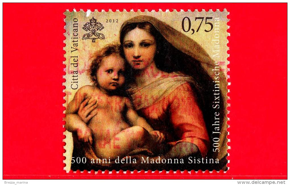 VATICANO - 2012 - 500 Anni Della Madonna Sistina - 0,75 € • Emissione Congiunta Con Germania - Neufs