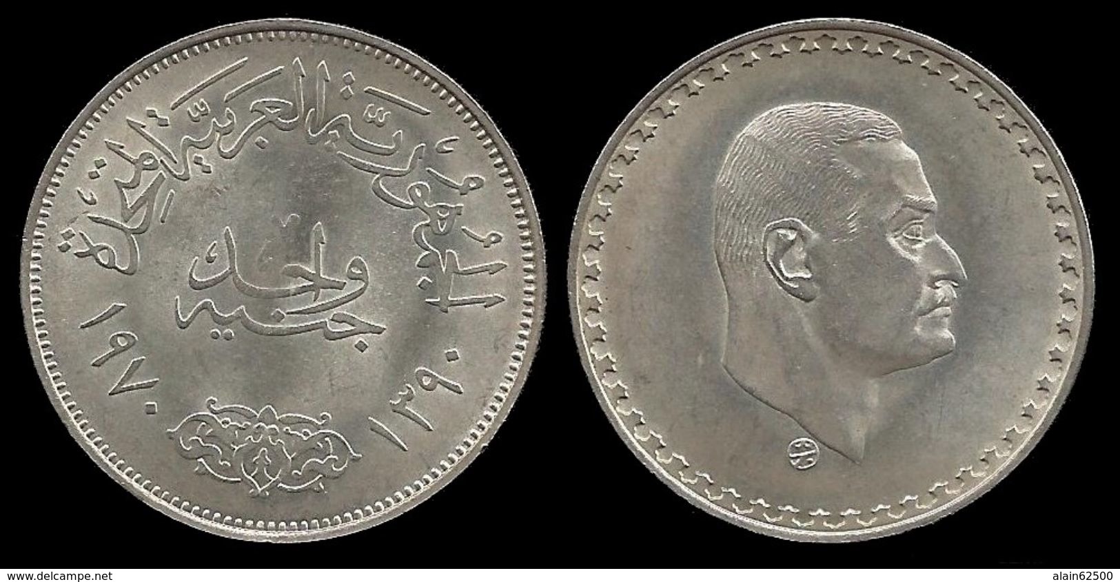 EGYPTE . Président  NASSER . 1 POUND . 1390 ( 1970 ) . - Aegypten