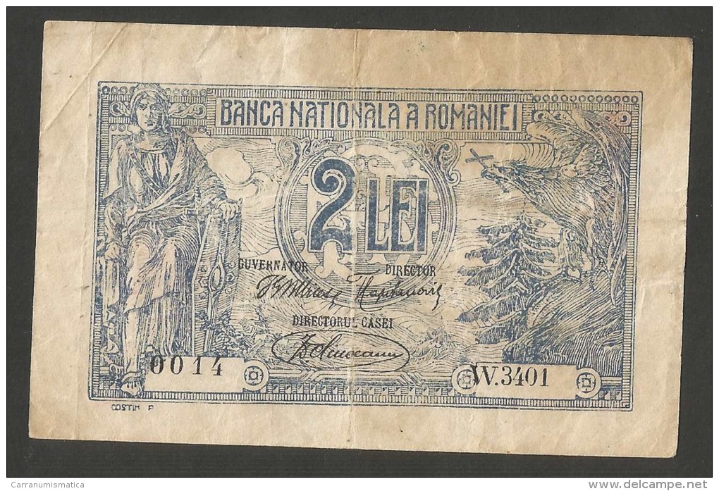 [NC] ROMANIA - BANCA NATIONALA A ROMANIEI - 2 LEI (1920) - Romania