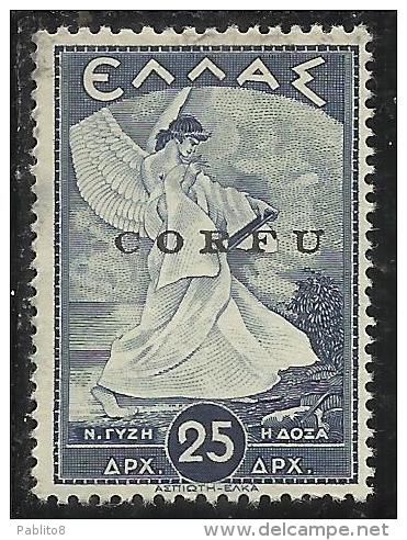 CORFU´ 1941 SOPRASTAMPATO DI GRECIA GREECE OVERPRINTED 25 D MNH - Corfu