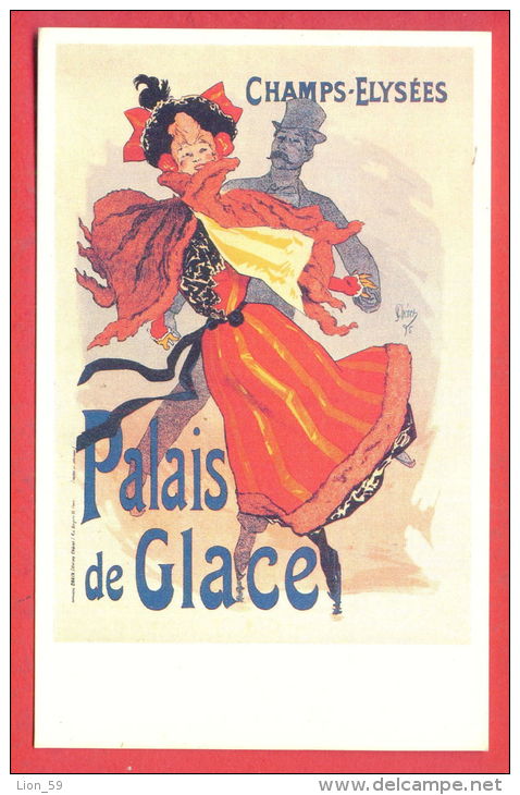 137297 / Illustrator JULES CHERET - CHAMPS - ELYSEES PALAIS DE GLACE , SPORT SKATING - P 103 - Figure Skating