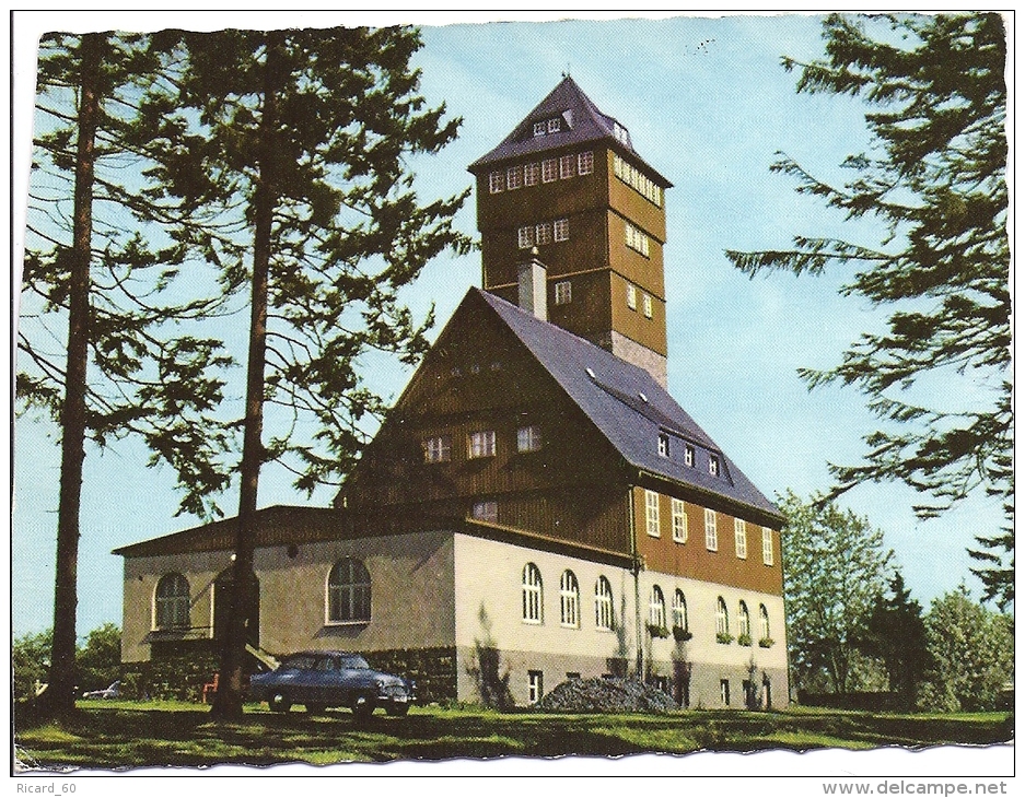 Cpsm Bärenstein/ Erzgeb, Berggasthaus, Vieille Voiture - Baerenstein