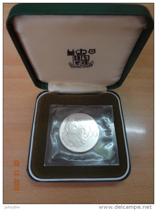 CYPRUS 1975 HERCULES SILVER COMM. COIN IN OFFICIAL BOX SILVER PROOF UNC - Zypern