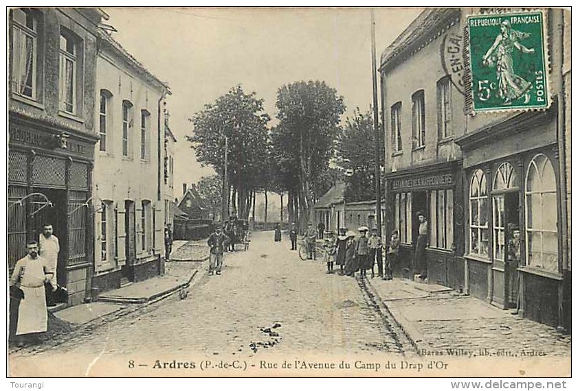 Nov13 28 : Ardres  -  Rue De L'Avenue Du Camp Du Drap D'Or - Ardres