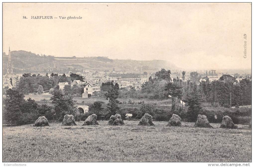 Harfleur     76   Vue Générale      (carte Molle) - Harfleur