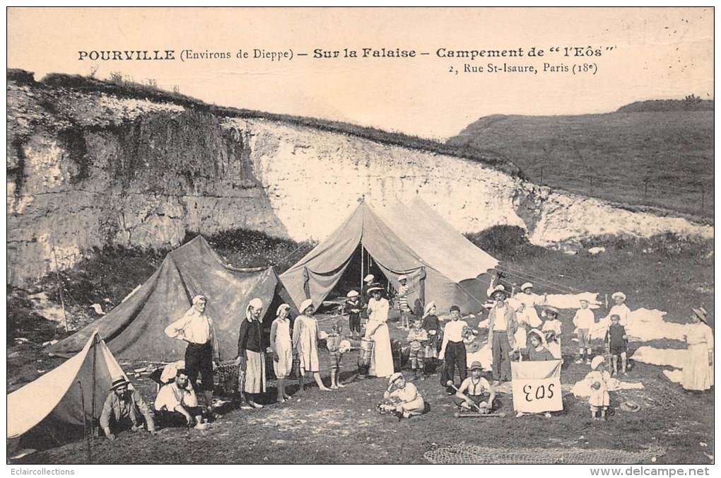 Pourville   76    Campement De L'Eos  (colonie De Vacances ? 75018 Paris) - Sonstige & Ohne Zuordnung